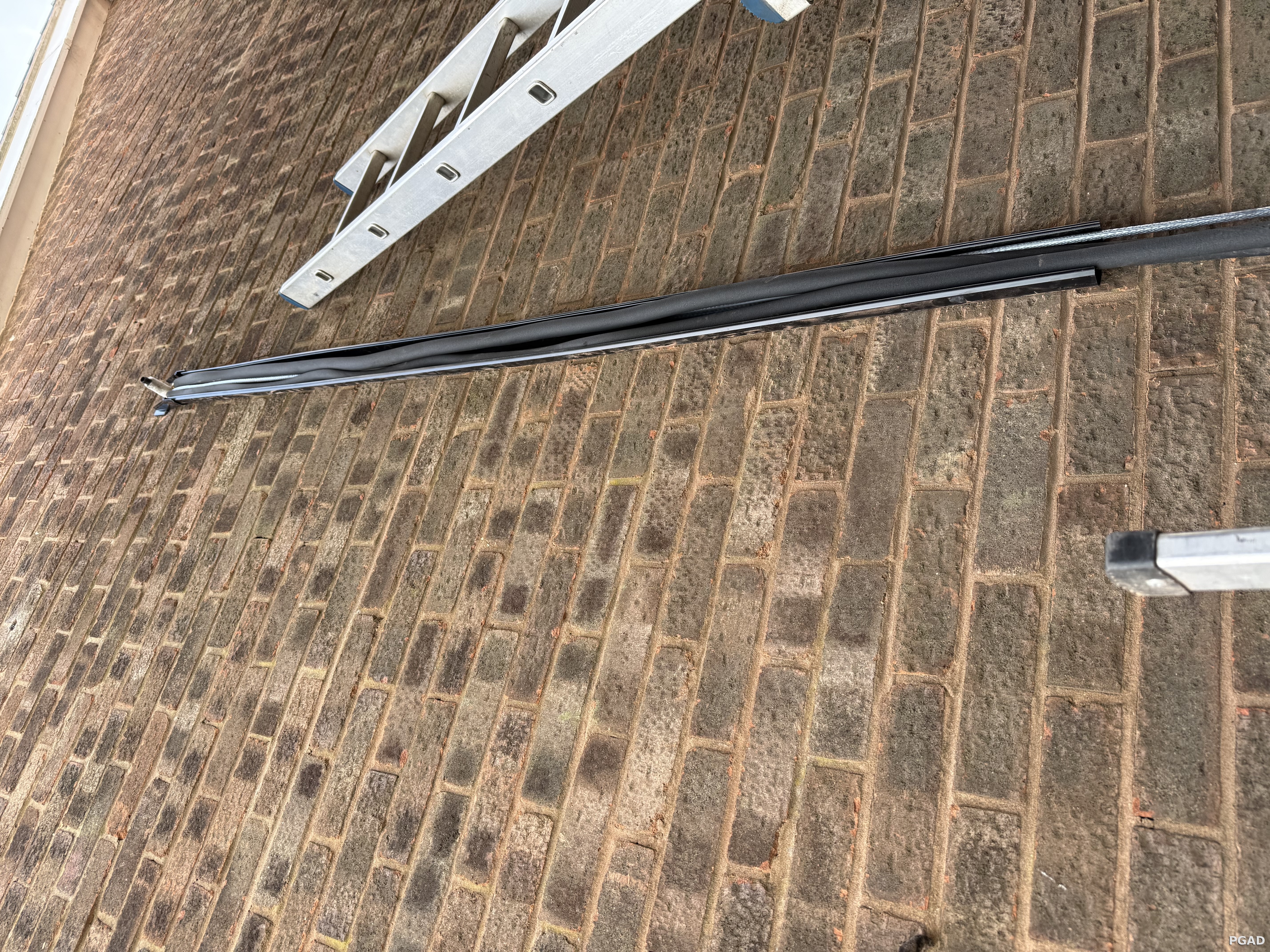 Air conditioning pipework inspected during PGAD fault diagnosis
