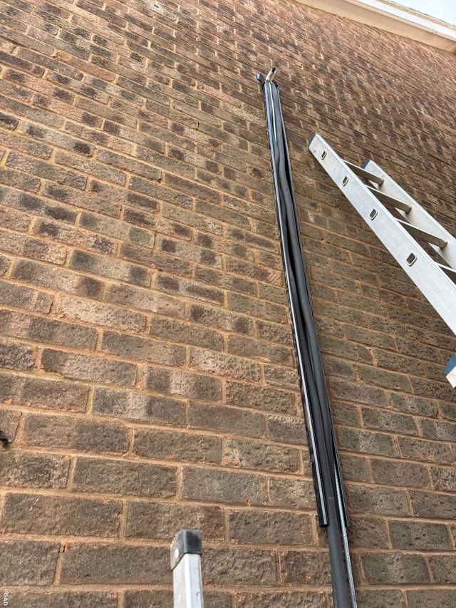 Air conditioning pipework inspected during PGAD fault diagnosis