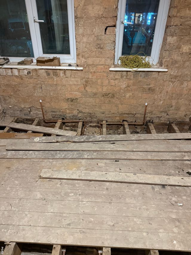 First-fix repipe in Kings Heath, Birmingham