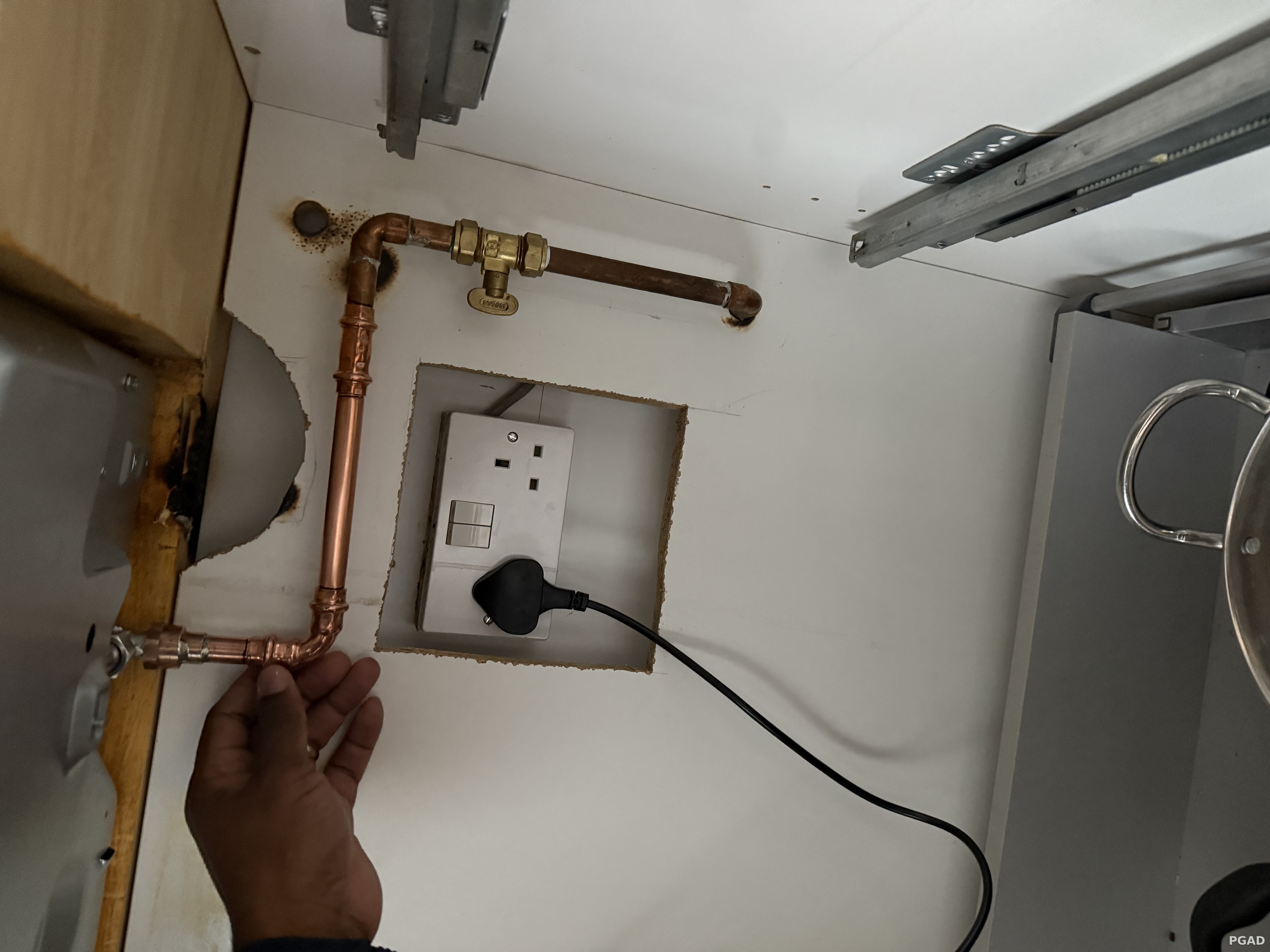 PGAD gas pipework installation